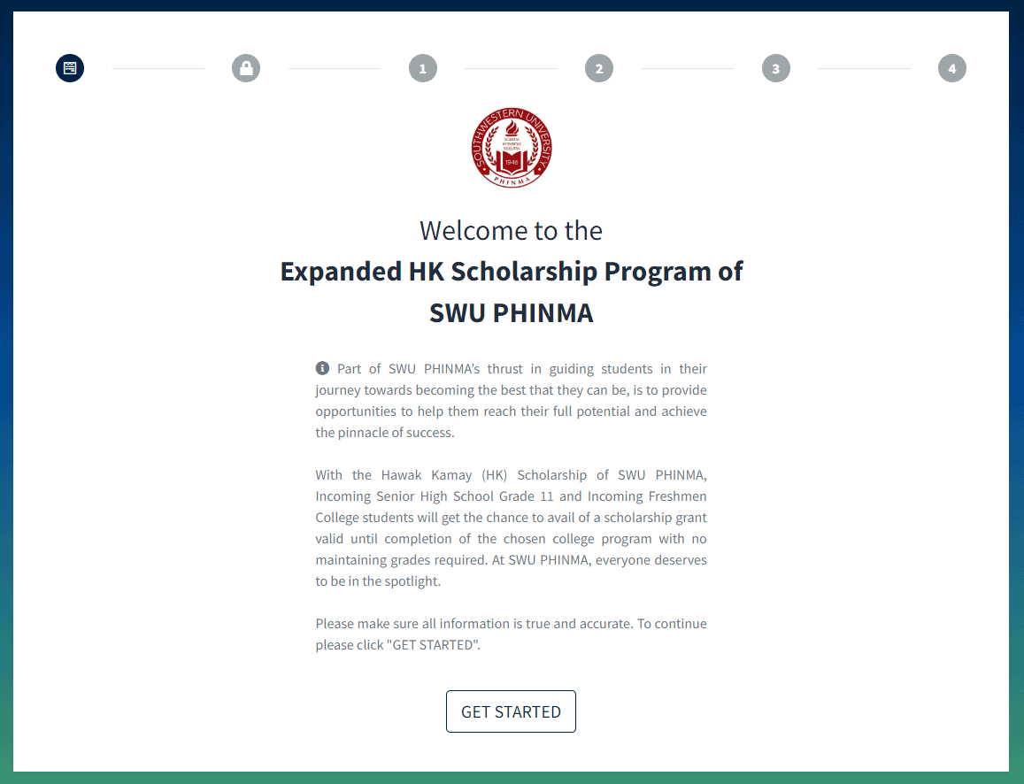 Hawak Kamay Scholarship Application Portal